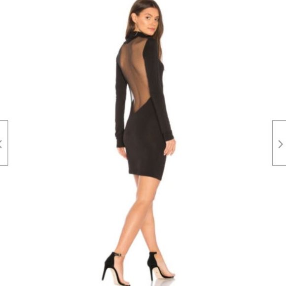 Kendall & Kylie Dresses & Skirts - Kendall + Kylie Mesh Open Back Dress in Black